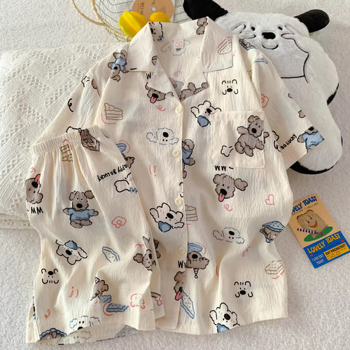 Woof & Snooze Print 3 pc Night set